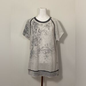 Alternative Vintage Wash Distressed Gray T-Shirt Tee Women’s Small